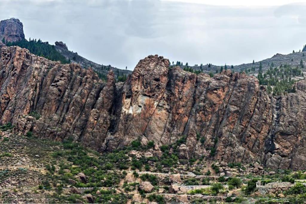 Casa Cueva El Pedregal Tejeda Villa Luaran gambar